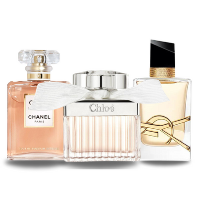 Combo de 3 Parfums - Coco Mademoiselle de Chanel, Libre d'Yves Saint Laurent et Chloé Signature [100 ml chacun]